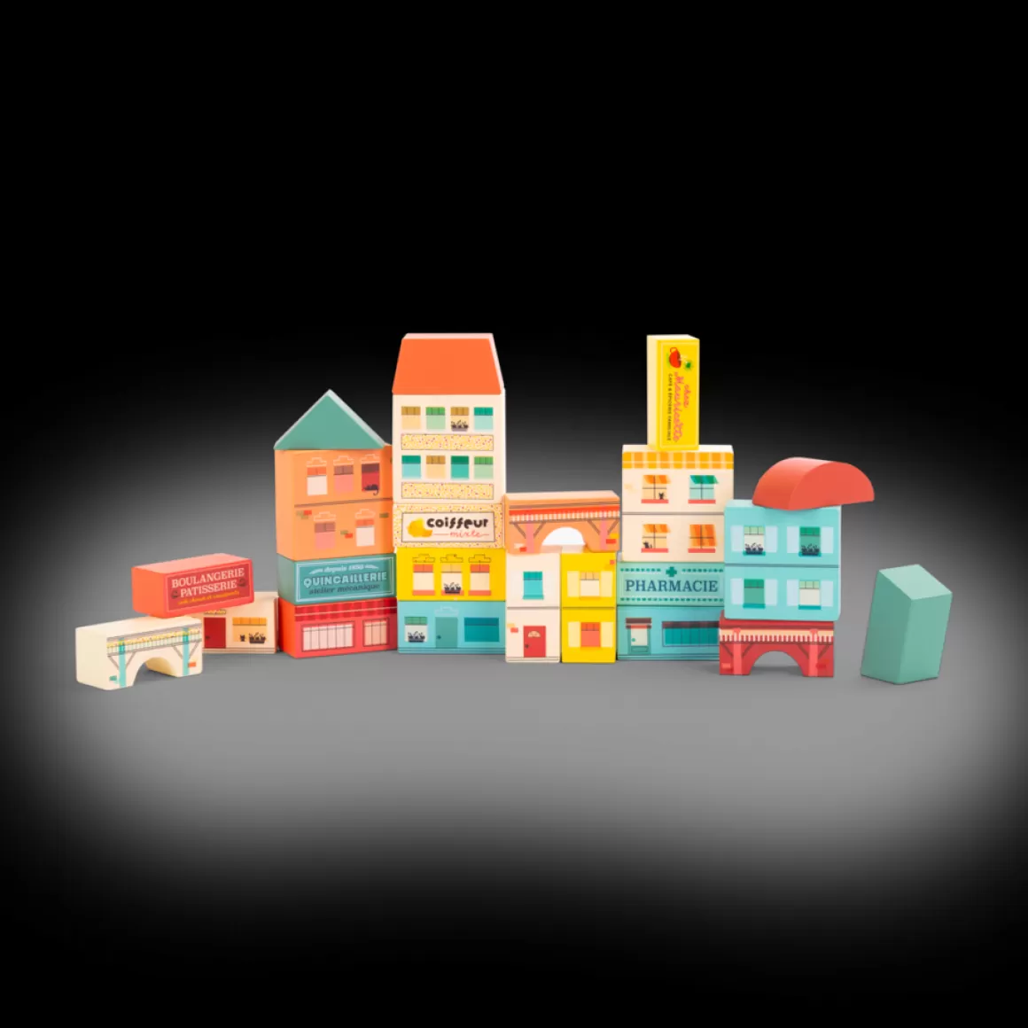 Moulin Roty Blocs de construction village 34 pcs Sale