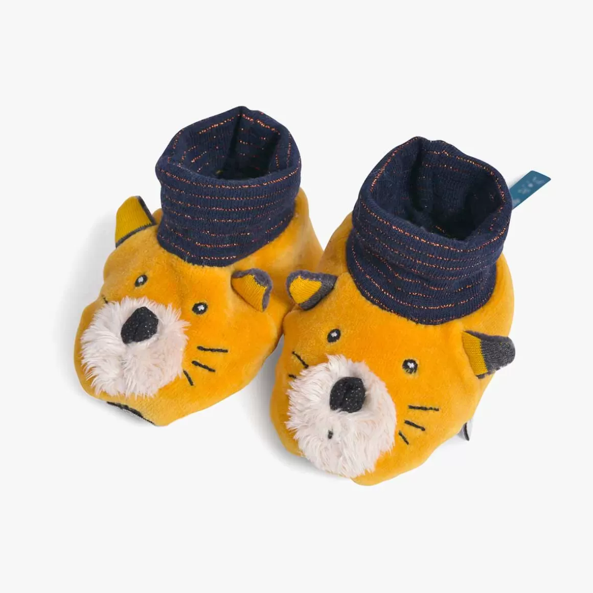 Moulin Roty Chaussons chat moutarde Lulu Cheap