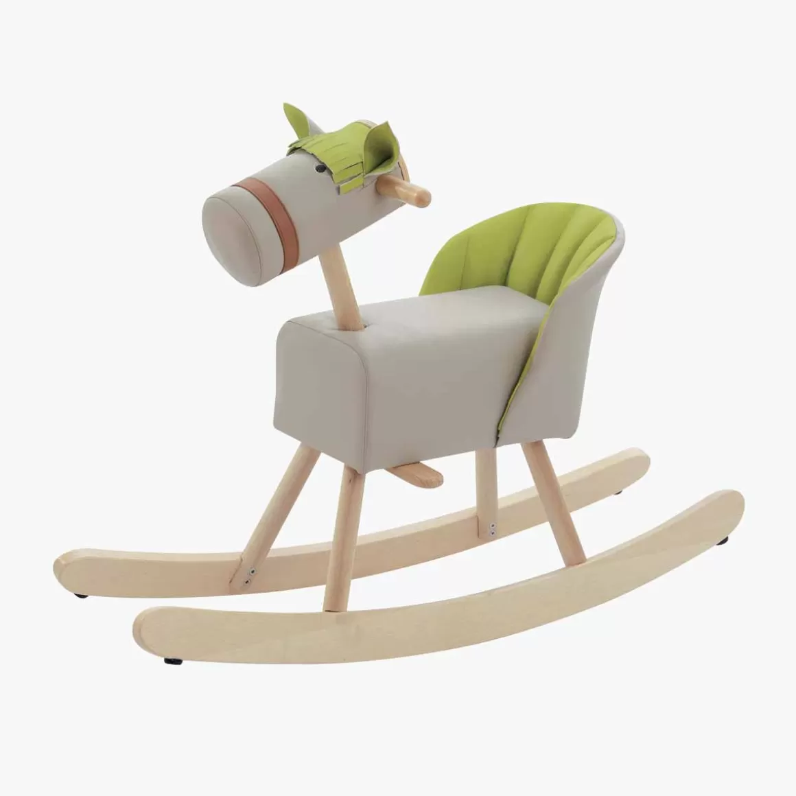 Moulin Roty Cheval u00e0 bascule mousse skau00ef gris et vert Shop