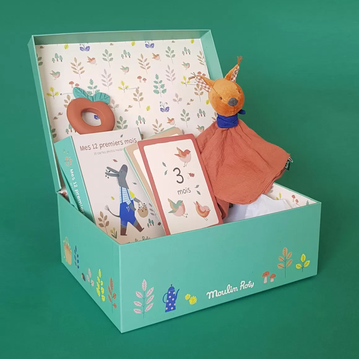 Moulin Roty Coffret cadeau naissance doudou Ecureuil Store