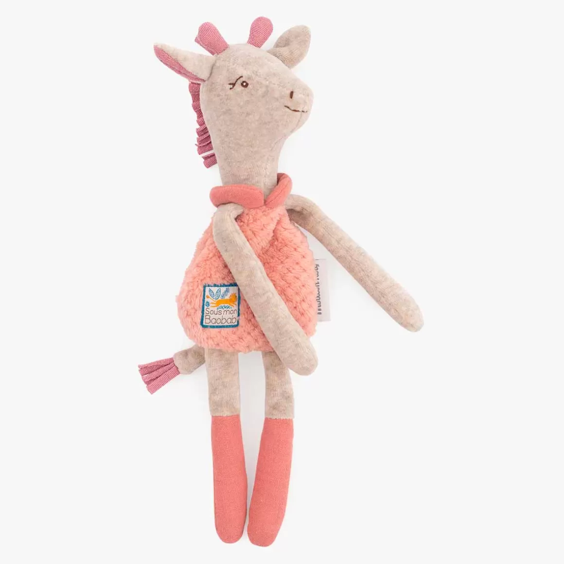 Moulin Roty Doudou-hochet Girafe Cheap