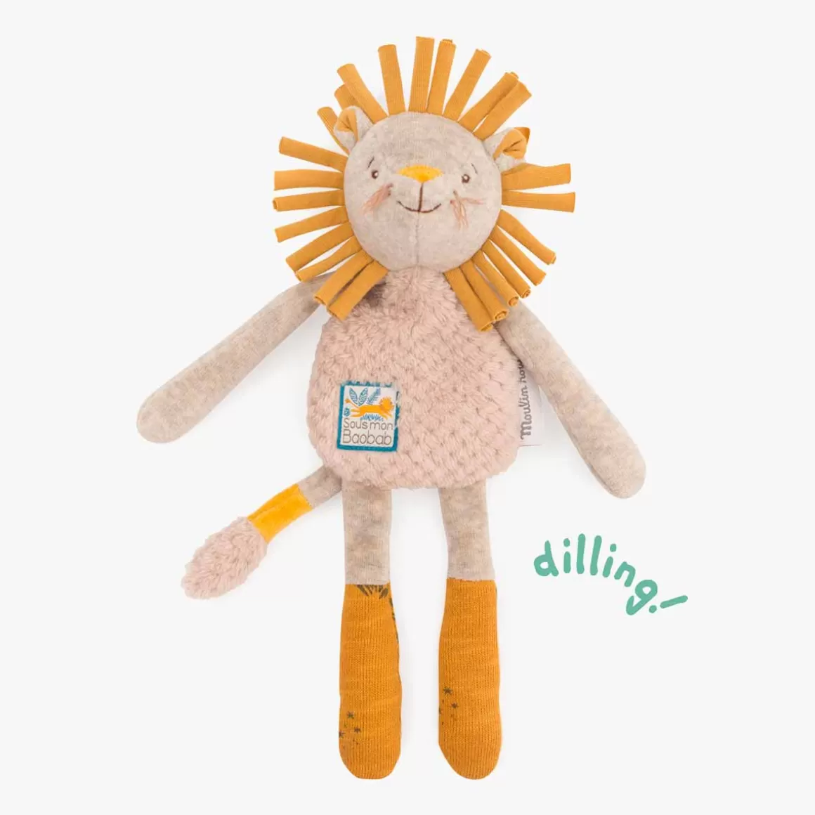 Moulin Roty Doudou-hochet Lion Discount