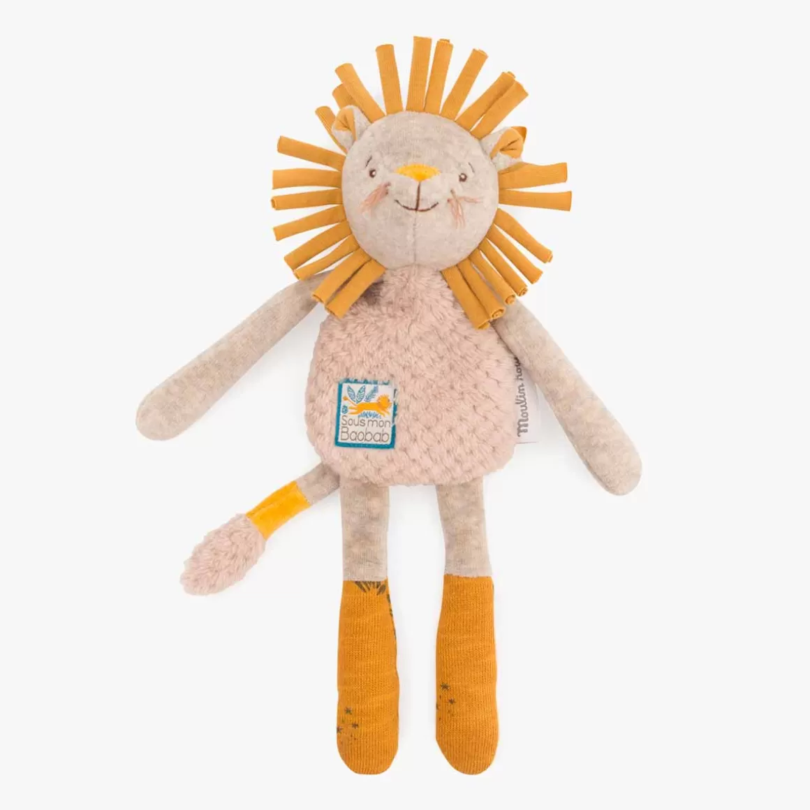 Moulin Roty Doudou-hochet Lion Discount