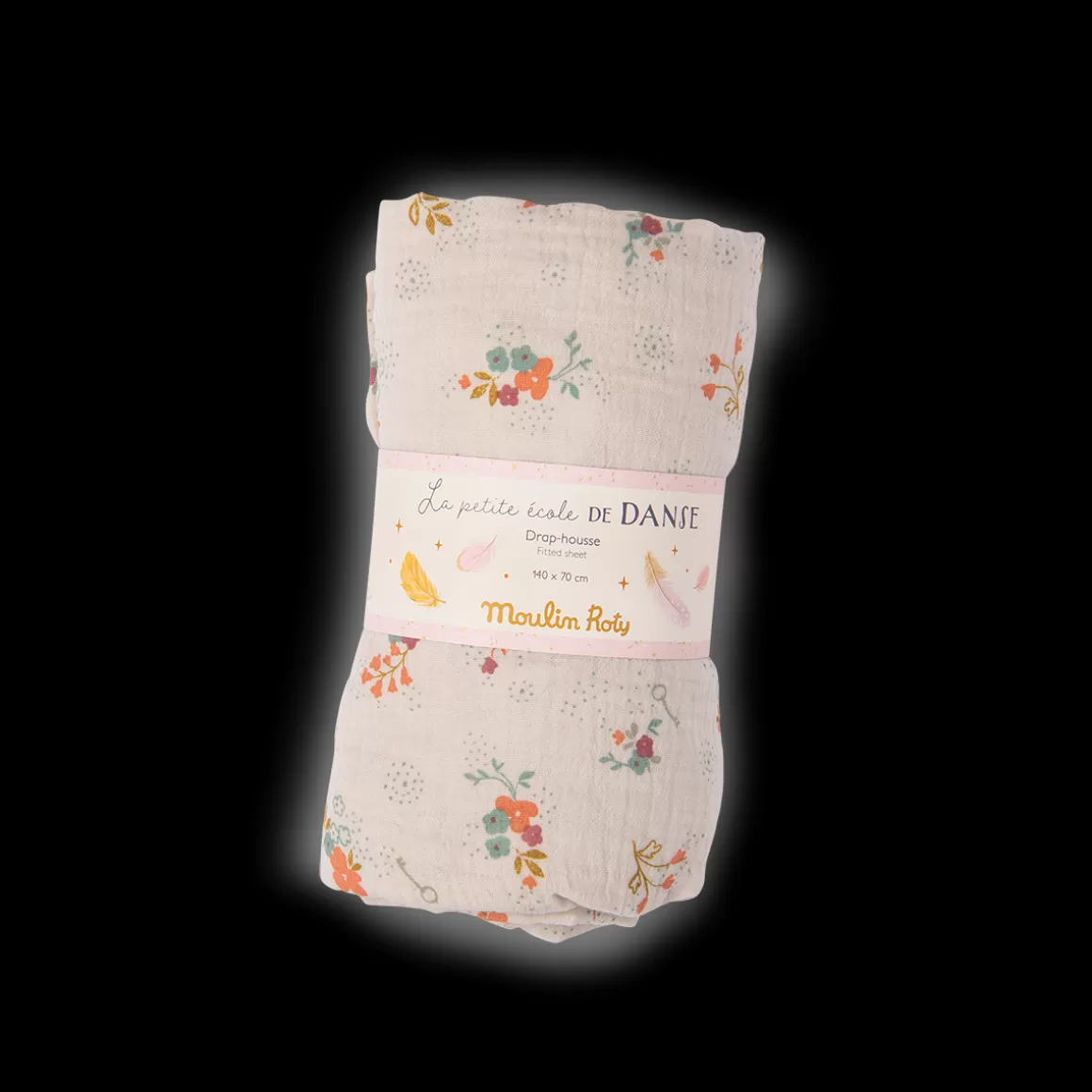 Moulin Roty Drap housse fleurs lit bu00e9bu00e9 70 x 140 cm Cheap