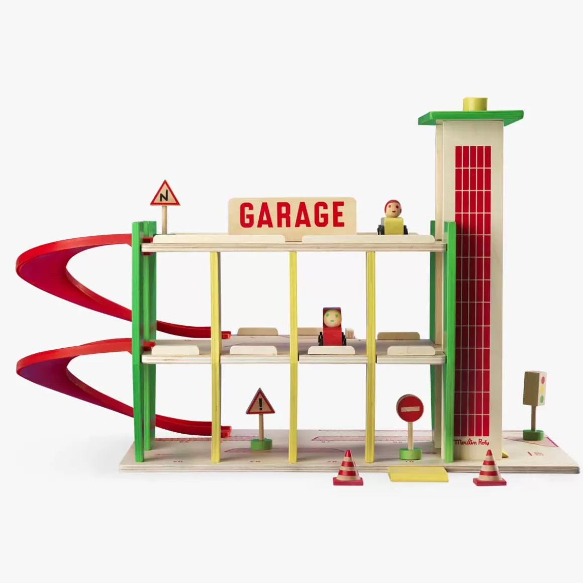 Moulin Roty Grand garage en bois Best