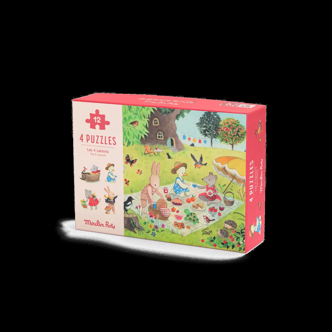 Moulin Roty 4 mini puzzles Des saisons 12 piu00e8ces Online