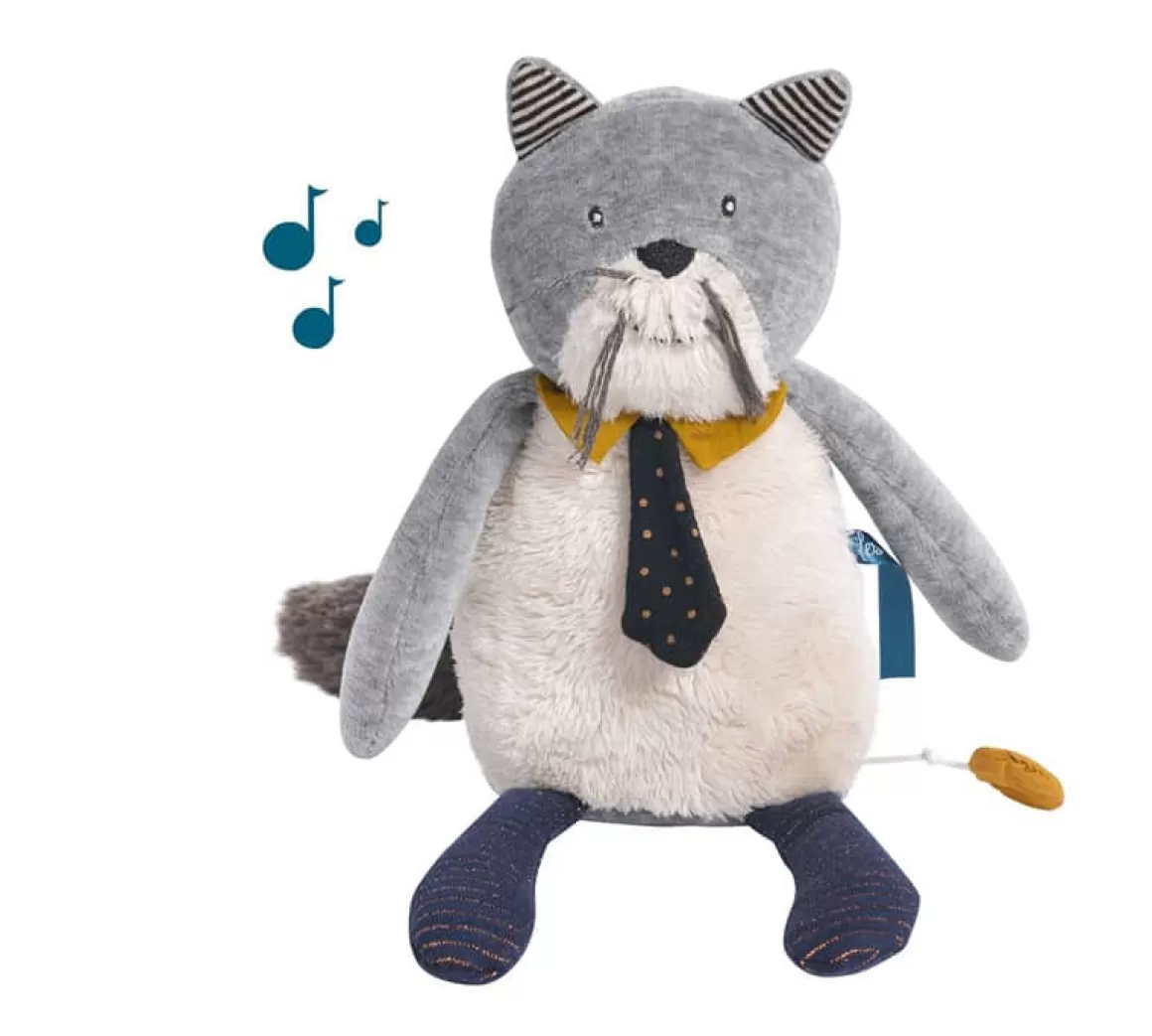 Moulin Roty Peluche musicale chat Fernand Online