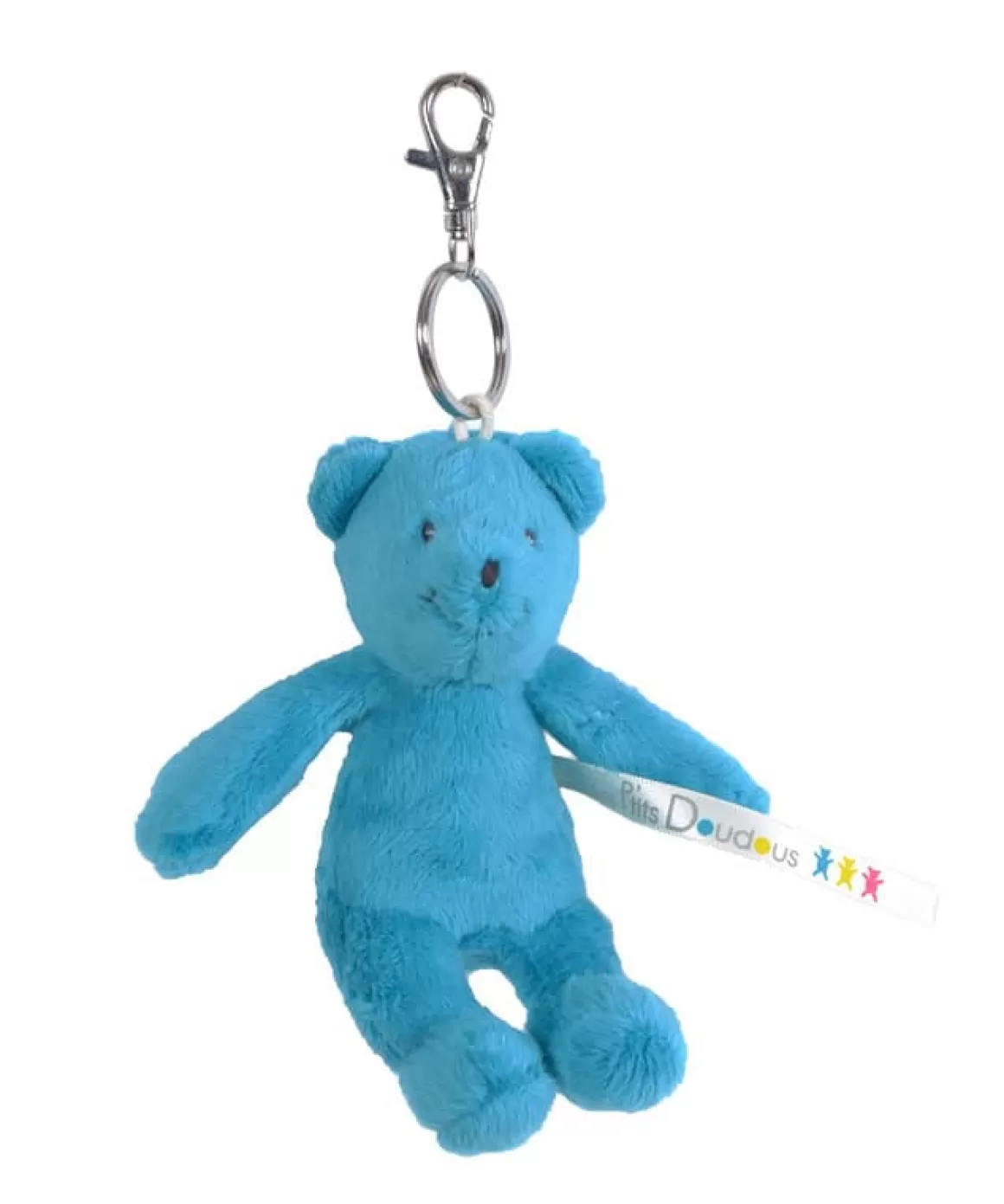 Moulin Roty Porte-clu00e9 ours bleu Les P'tits Doudous de l'hu00f4pital Hot