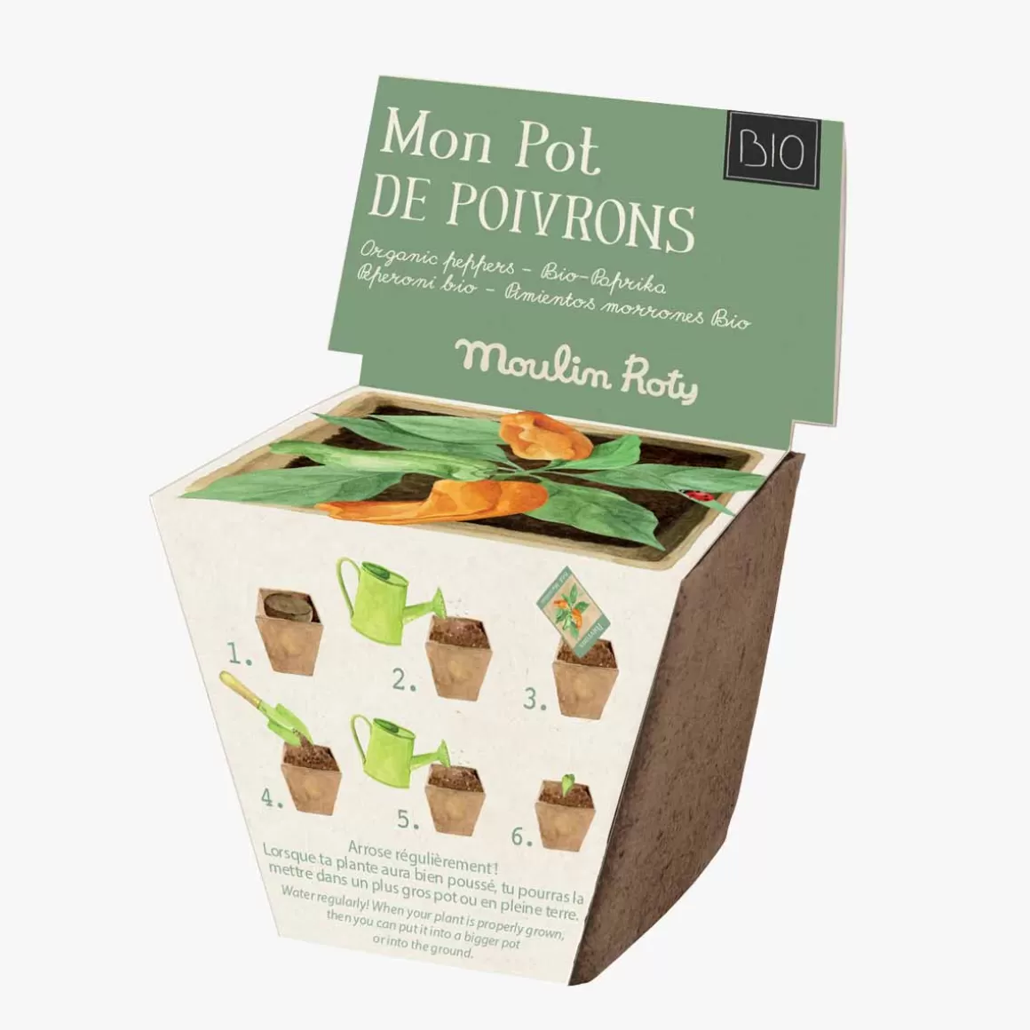 Moulin Roty Pot de graines Poivron Bio Best