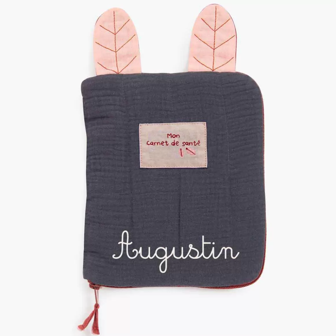 Moulin Roty Protu00e8ge carnet de santu00e9 u00e0 broder gris Shop