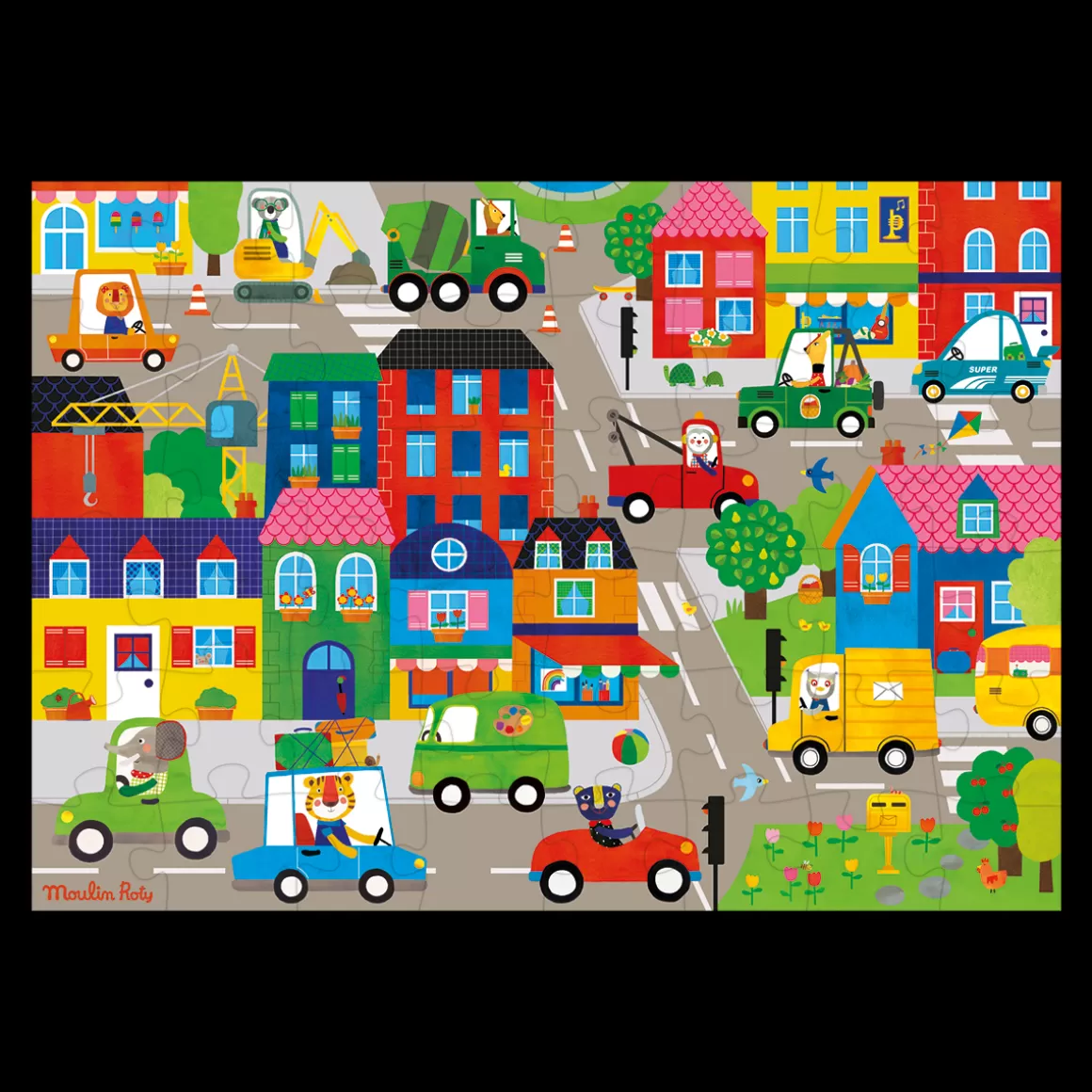 Moulin Roty Puzzle En ville 48 pcs Best Sale