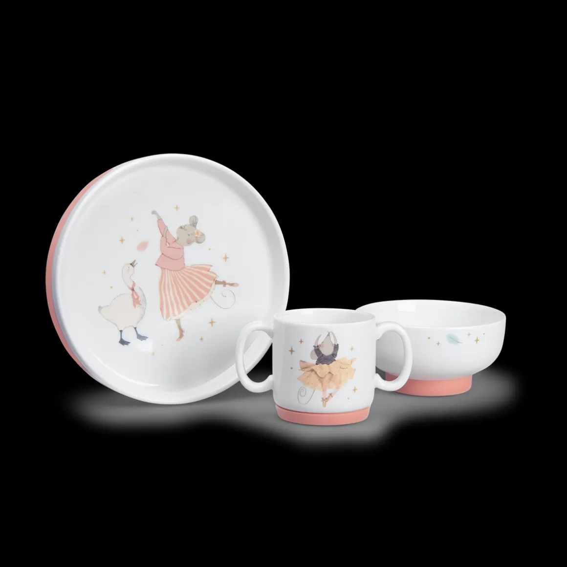 Moulin Roty Set de vaisselle en porcelaine New