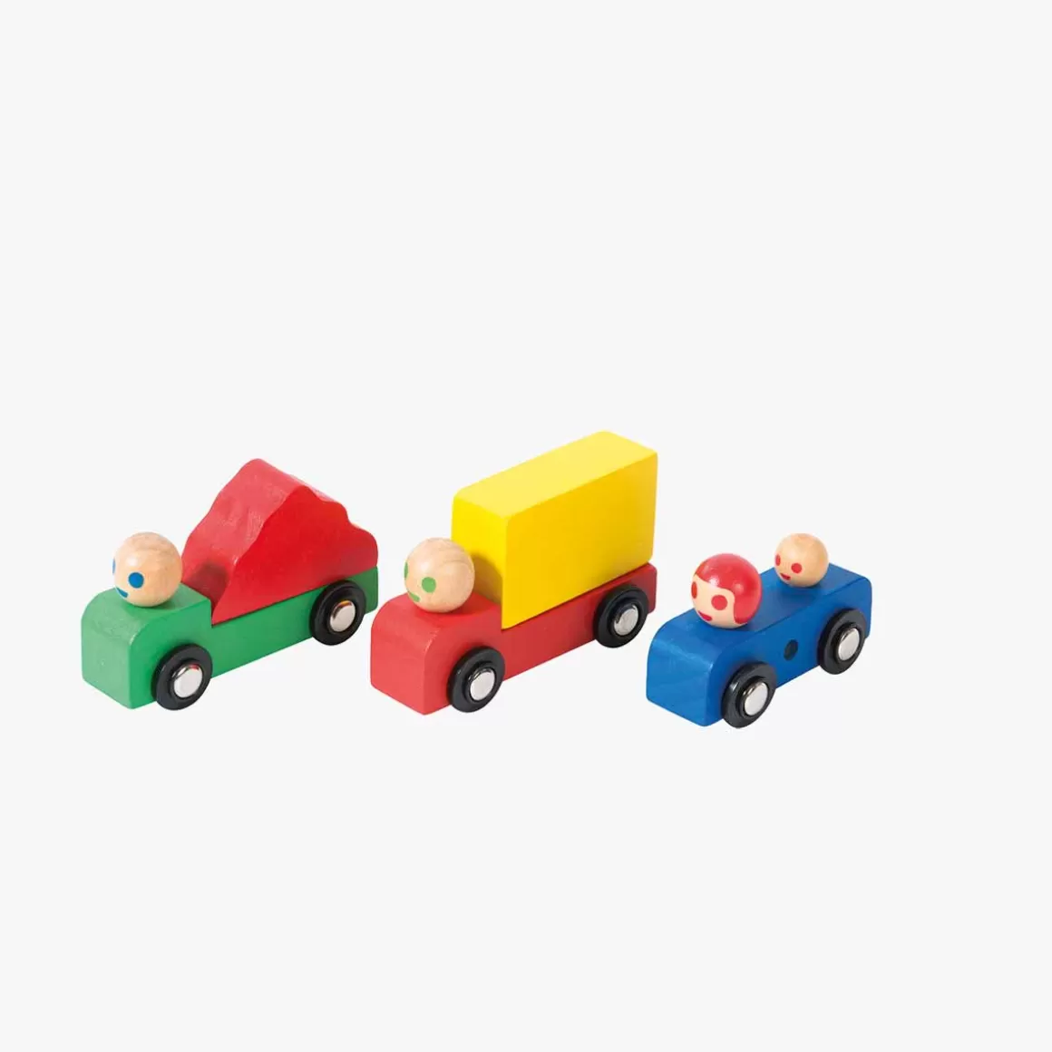 Moulin Roty Set voiture et camions en bois Hot