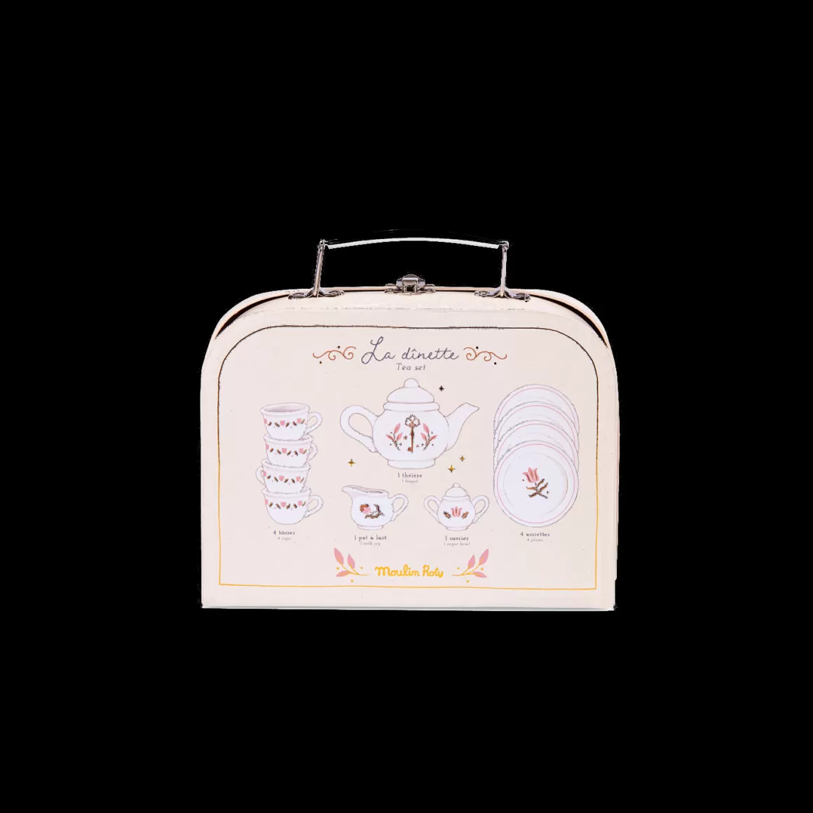 Moulin Roty Valise du00eenette u00e0 thu00e9 en cu00e9ramique Clearance