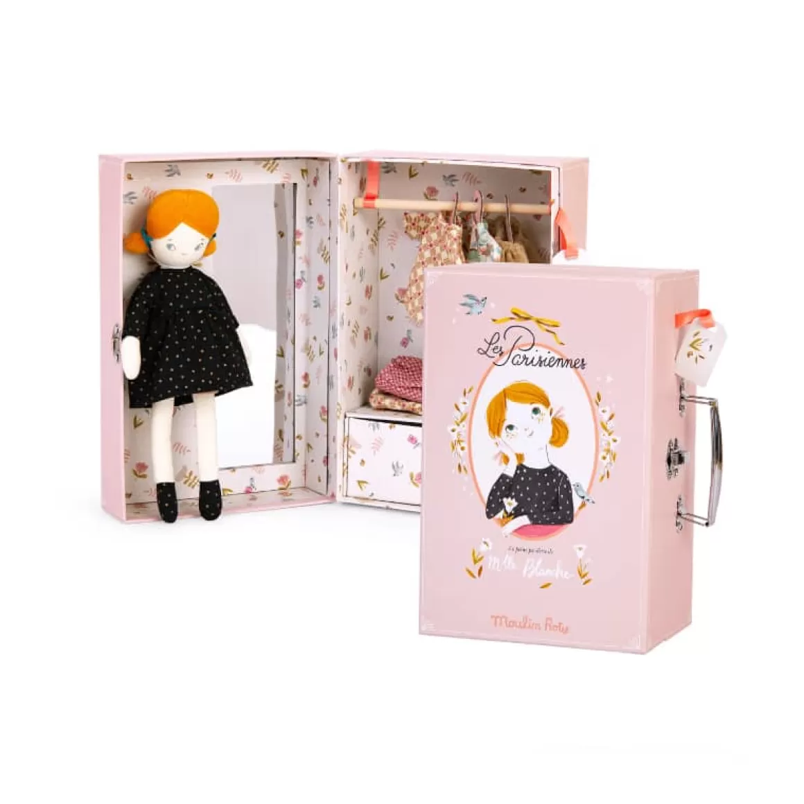 Moulin Roty Valise et poupu00e9e La petite penderie Store