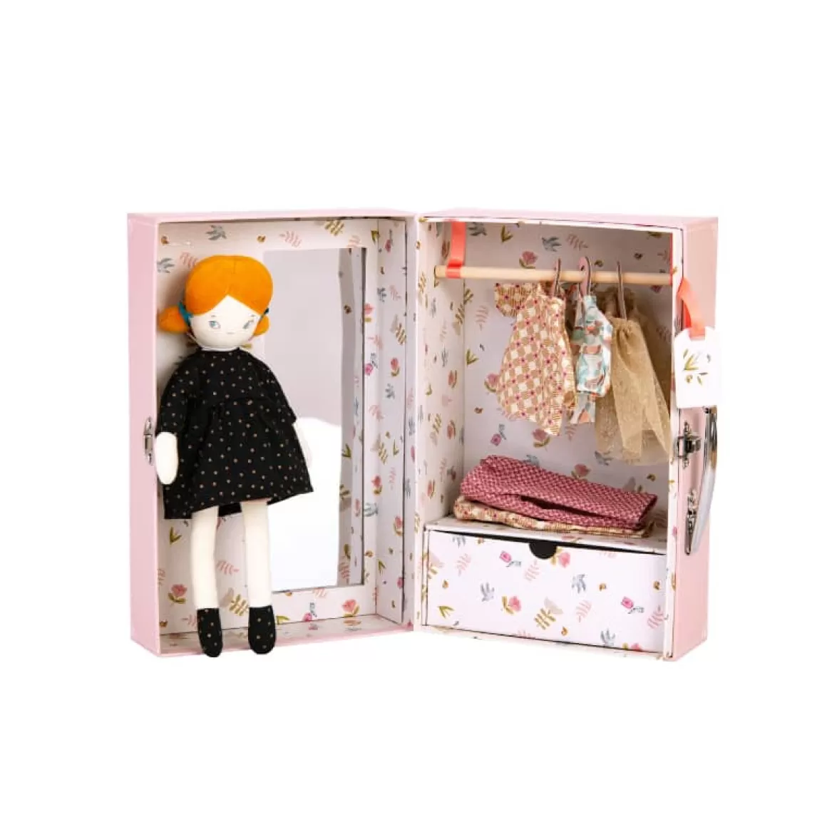 Moulin Roty Valise et poupu00e9e La petite penderie Store