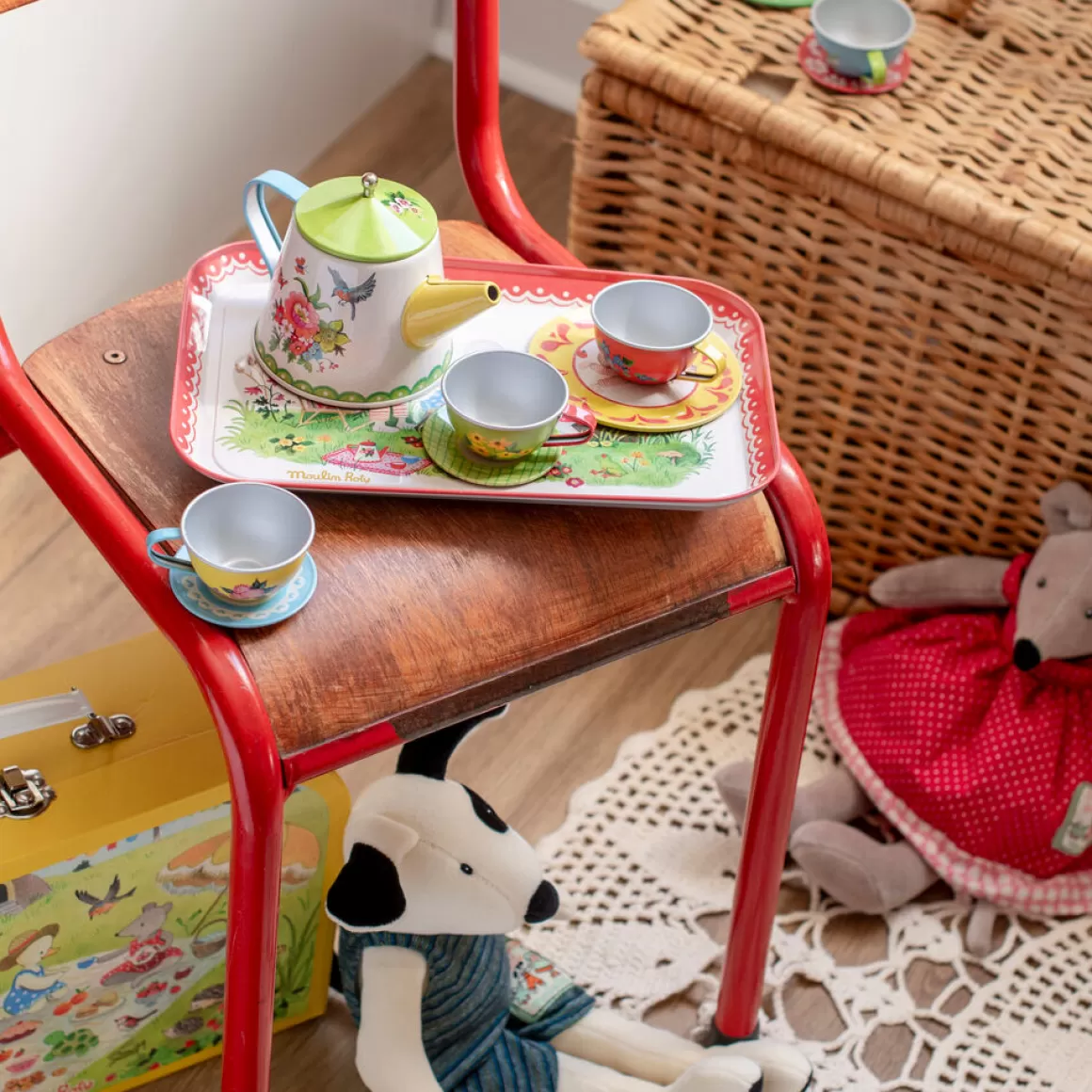 Moulin Roty Valise set de thu00e9 en mu00e9tal Flash Sale